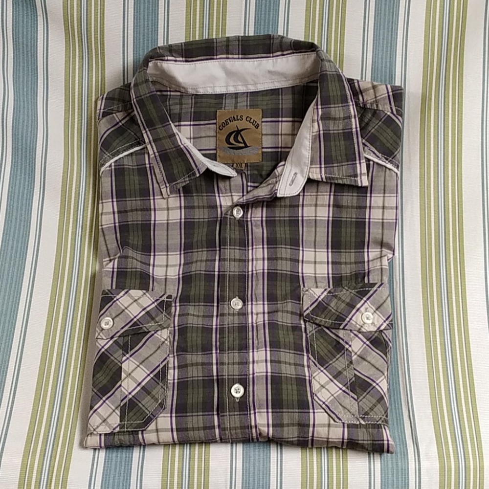 Coevals club button down shirt, short sleeve